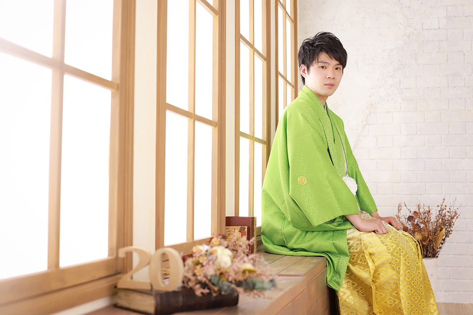 成人式男子袴フォト02