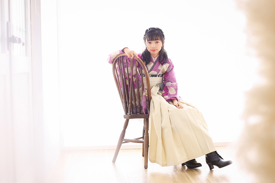 小学生卒業袴の無料着付け教室開催3