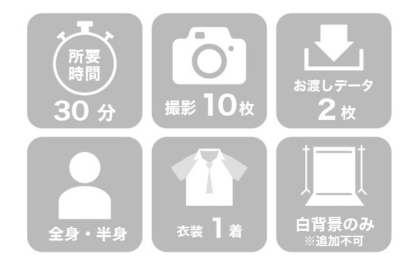 オーディション撮影メニュー